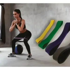 Kit 4 Rubber Band Mini Faixa Elástica Pilates Fisio Treino - Imagem 7