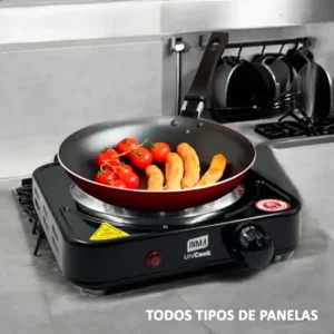 Fogão Elétrico de Mesa INMA 1 Boca para Viagem e Camping 1000W Preto - Imagem 5