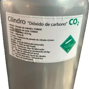 Cilindro Gás Carbônico Co2 Vazio 3,0 Kg Para Chopeira Chopp - Imagem 4
