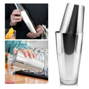 Coqueteleira Boston 820 Ml Peso + Mini Tin Inox Profissional - Imagem 5
