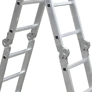Escada Multifuncional Alumínio Extensível 4x3 Botafogo ESC0292 3.35m 12 Degraus Cor Prateado - Imagem 7