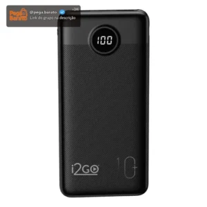 Carregador Portátil Power Bank Turbo i2GO 10000mah 20w Com Display Digital - Imagem 1