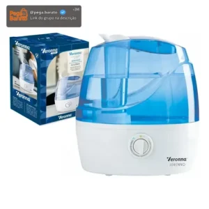 Umidificador de Ar Portátil Veronna Serenno 2,4L Bivolt Azul Ultrassônico - Imagem 1