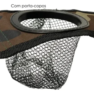 Cadeira Camping Dobravel Camuflada Porta Copo Ate 150kg - Imagem 7