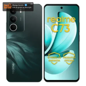 Celular Smartphone Realme C73 256gb 8gb Ram Dual Sim 120hz 6000mAh Verde - Imagem 1