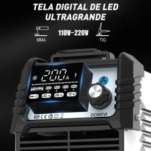 Máquina De Solda Inversora Digital Bivolt 110v/220v Dobevi Azul - Imagem 7