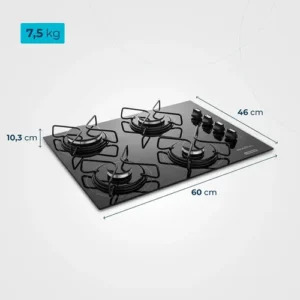 Cooktop a Gás, 4 Bocas, Mondial Bivolt CTG-01 - Imagem 4