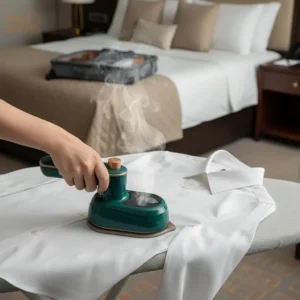 Mini Ferro De Passar Roupa A Vapor Para Viagem Bivolt - Imagem 1