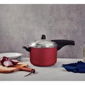 Panela De Pressão 4,5l Tramontina Vancouver Effect 20591-720 Cor Vermelho - Imagem 2