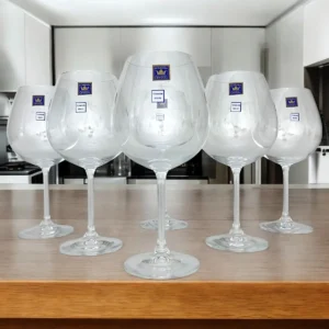 Jogo 06 Unidades De Taças Vinho Tinto 650ml Cristal Bohemia - Imagem 4