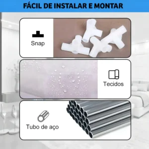 Sapateira Armário Organizador Dobrável 9 Prateleiras Estocasa - Imagem 4