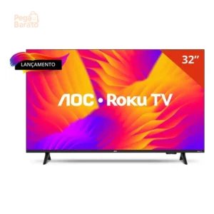 Smart Tv Aoc Dled 32 Wi-fi Roku Tv Quad Core 32s5155/78g - Imagem 1