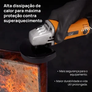 Esmerilhadeira Profissional 720w 115mm 11500rpm Pró Euro 220v - Imagem 6