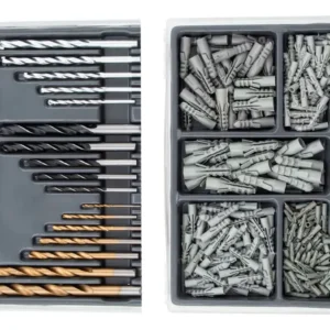 Parafusadeira Furadeira De Impacto Profissional 21v Tb21pw Com Kit Brocas E Buchas 300 Peças The Black Tools - Imagem 6