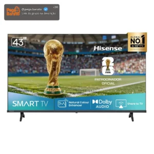 Hisense Smart TV FHD 43" Polegadas 43A4NV com HDR10, DTS Virtual X, Compatibilidade Alexa e Google Home - Imagem 1