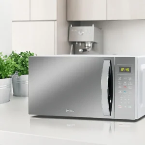 Micro-ondas 33L Philco Espelhado/Branco 1400W 220V PMO38E - Imagem 6