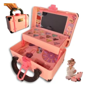 Kit Maleta Maquiagem Infantil Lavável Completa Menina - Imagem 8