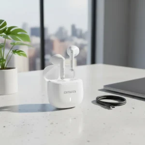 Fone De Ouvido AWS-EB-05-W Earbud Branco Aiwa Bivolt Branco - Imagem 3