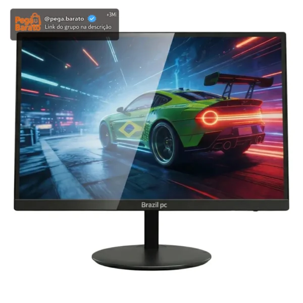 Monitor Led 19 Brazil Pc Hd Cor Preto