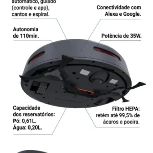 Aspirador Robo Philco Pas29a Bivolt Cinza - Imagem 6