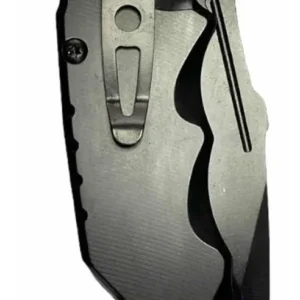 Canivete Retrátil Portátil De Bolso Faca Camping Pesca Caça Cor Preto/Madeira Böker - Imagem 7