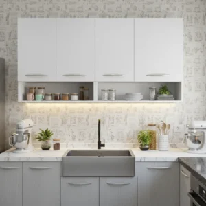 Armário De Cozinha 4 Portas Com Design Atual Aéreo - Imagem 7