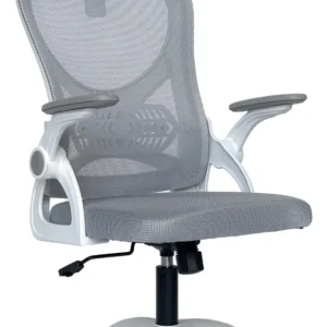Cadeira De Escritório Columbus Presidente Ergonomica Cinza Mesh - Imagem 5