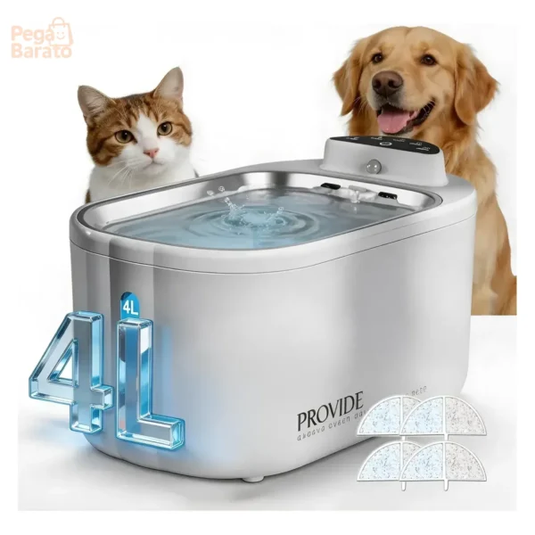 4 L Fonte Bebedouro De Smart Água Filtro Ces E Gatos Pet