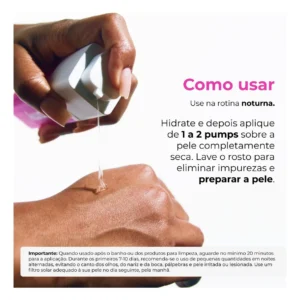 Creamy Skincare Ácido Mandélico 30g Reduz a Oleosidade Combate a Formação de Acne e Uniformiza Todos os Tipos de Pele - Imagem 3