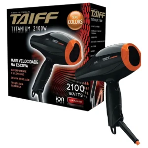 Secador Taiff Titanium Colors Laranja Superpotente 2100w Preto - Imagem 6
