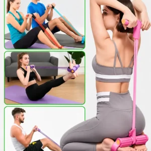 Elástico Treino Extensor Exercícios Academia Em Casa Fitness - Imagem 8