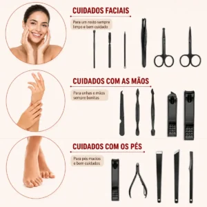 24 Peças Cortador De Unha Conjunto De Manicura E Pedicura - Imagem 3