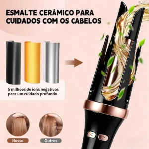 Forestory Modelador De Cachos Profissional Automático 32mm Giro Automático Rotação Automática Regulagem De Temperat Modelador De Cachos Automatico Modelador De Cachos Automático Cacheador Rotativo - Imagem 7
