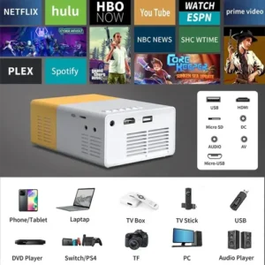Projetor Portátil Mini Tv 4k - Imagem 5