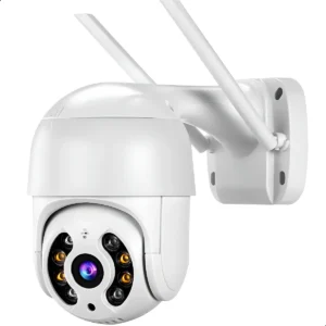 Câmera IP Segurança Wi-Fi Prova D'Água Externa IP Camera 360 PTZ Full HD APP ICSEE - Imagem 1