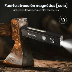 Lanterna tática a laser digital Philips 10w 1200lm multifuncional com tela magnética Luz branca de grande capacidade Luz quente Sfl6256 - Imagem 7