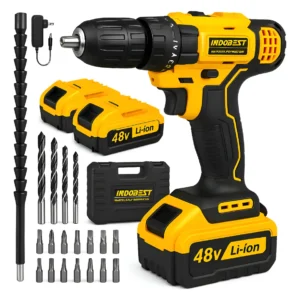 Parafusadeira Furadeira Impacto Profissional 48v 2 Baterias - Imagem 1