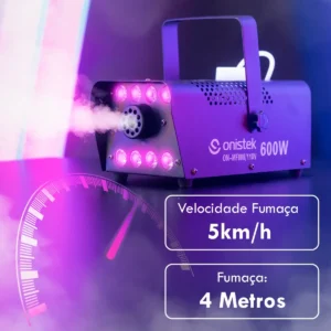 Máquina De Fumaça 600w Dmx Led Para Festa Balada C/ Controle - Imagem 4