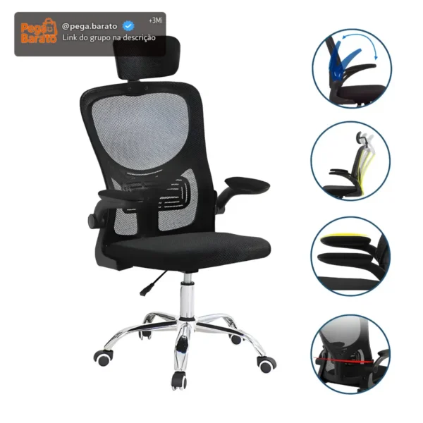 Cadeira De Escritório Até 150kg Executiva Presidente Office