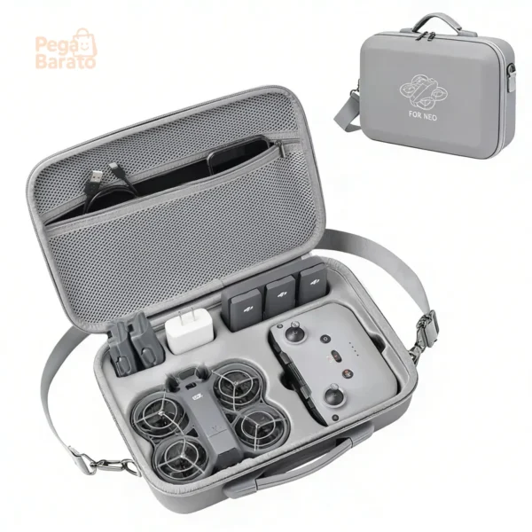 Para Dji Case Drone Neo 2 E Acessórios Impermeável Conveniente Pequeno Armazenamento Transversal E Portátil Cinza-escuro