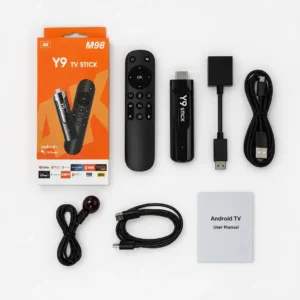 Tv Stick Y9 M98 4k Android Hdmi Smart Youtube Netflix Streaming Controle Remoto Wifi Modo Filme Series Jogos Tela Uhd Hdr Dolby Dts Porta Usb Suporte Apps Miracast Cast Video Multimidia Box Max - Imagem 8