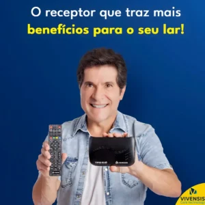 Receptor Vivensis VX10 Nova Parabólica Digital Sathd Regional cor preto - Imagem 3