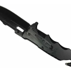 Canivete Retrátil Portátil De Bolso Faca Camping Pesca Caça Cor Preto/Madeira Böker - Imagem 2