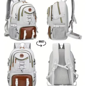 Mochila Unissex 40l Passeio Escola E Trabalho Bolso Tênis - Imagem 7