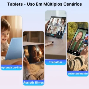 Tablet Hancdon S12 Android 15 12GB RAM 512GB Memória 11,6" Dual SIM Wi-Fi Kit Completo Com Teclado Mouse e Caneta Cor Cinza - Imagem 4