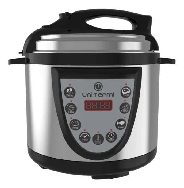 Panela Pressão Elétrica Digital 4 Litros Inox Unitermi