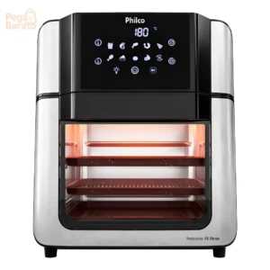 Air Fryer Oven Philco 15l Painel Digital Paf15a Cor Preto - Imagem 1