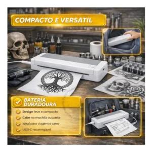 Impressora Portátil A4 Impressão S/ Fio Bluetooth Cor Branco - Imagem 7