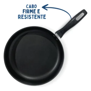 Frigideira Reta 24 Cm Antiaderente Com Tampa De Vidro - Imagem 5