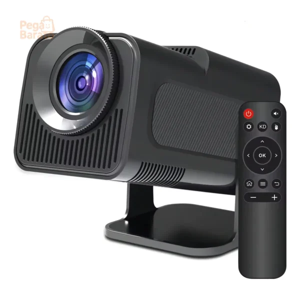 Mini Projetor Hy320 Wi-fi Android Smart Tv Streaming Cor Preto